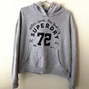 Superdry Long Sleeve Hoodie Graphic Pullover Womens SE501 Sweatshirt Size M
